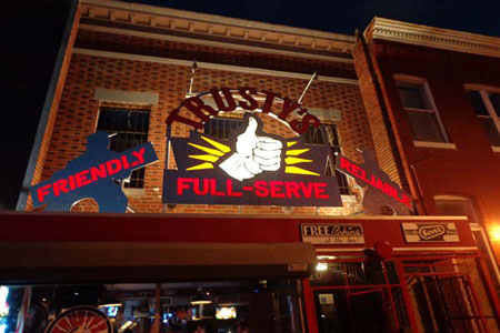 Trusty's Full-Serve Bar Friendly and Reliable Exterior